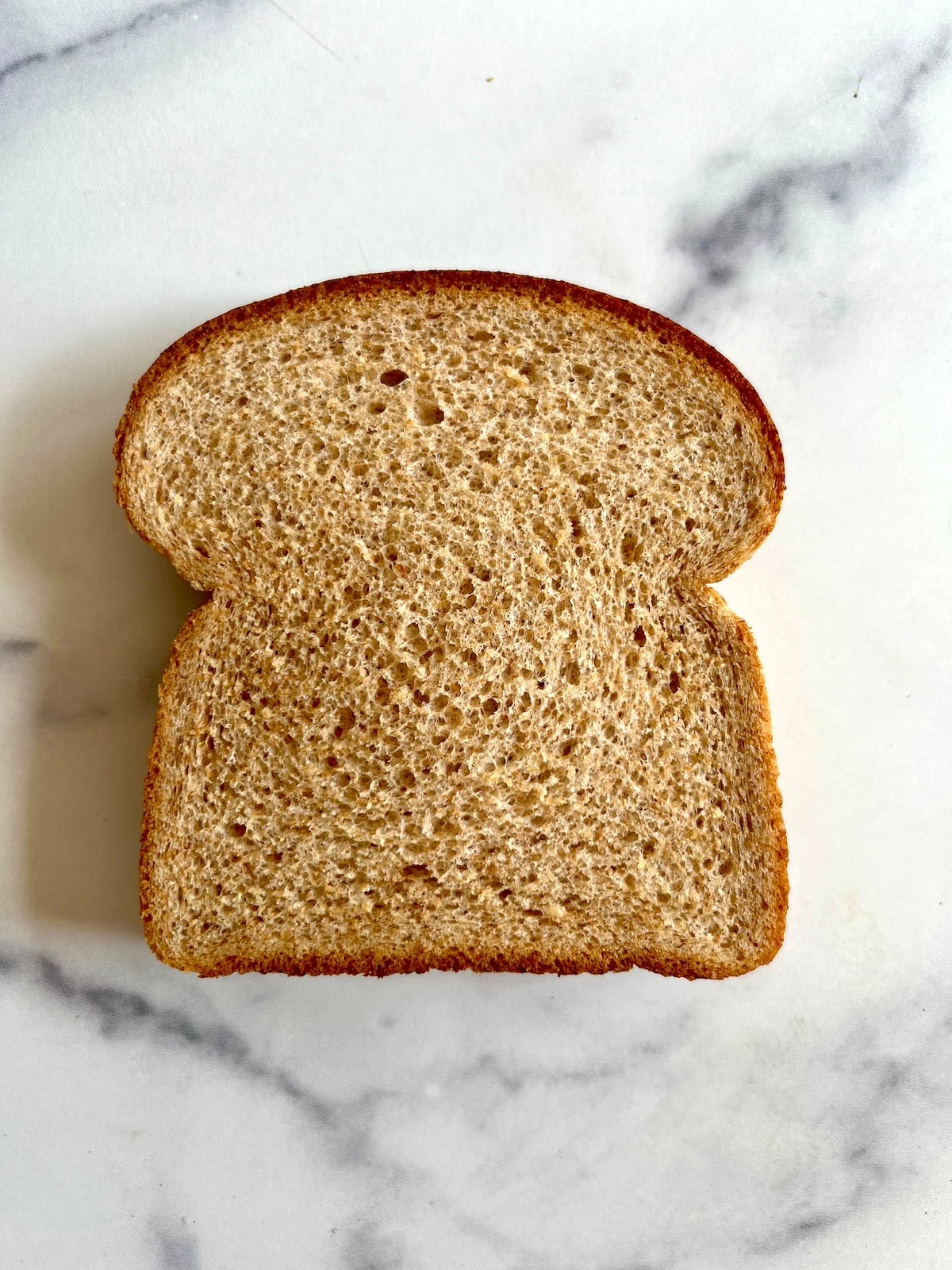 Sandwich on countertop.