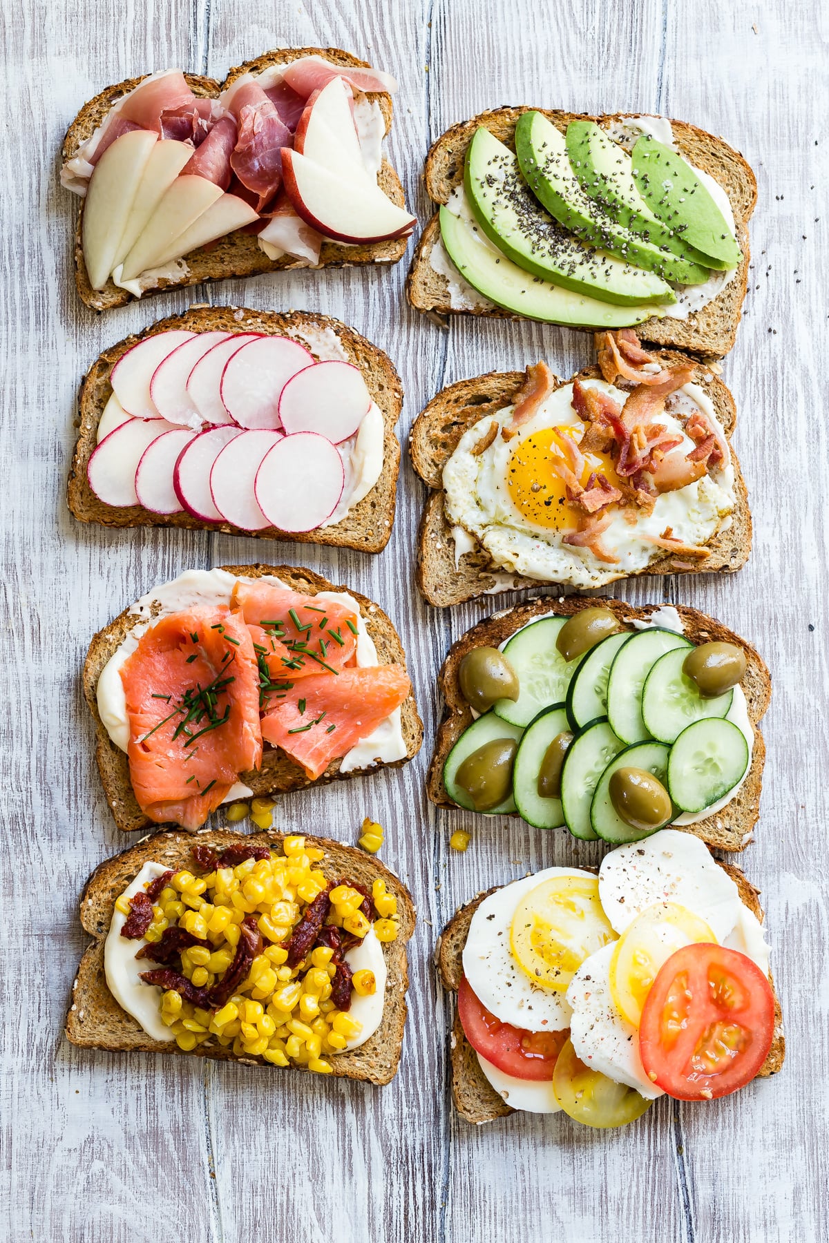 Savory Toast 8 Ways from Weelicious.com