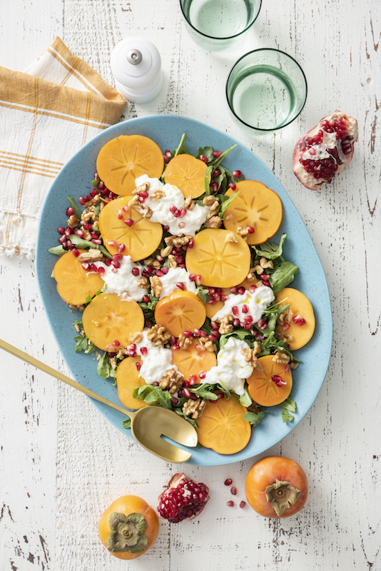 Persimmon Burrata Salad from Weelicious.com