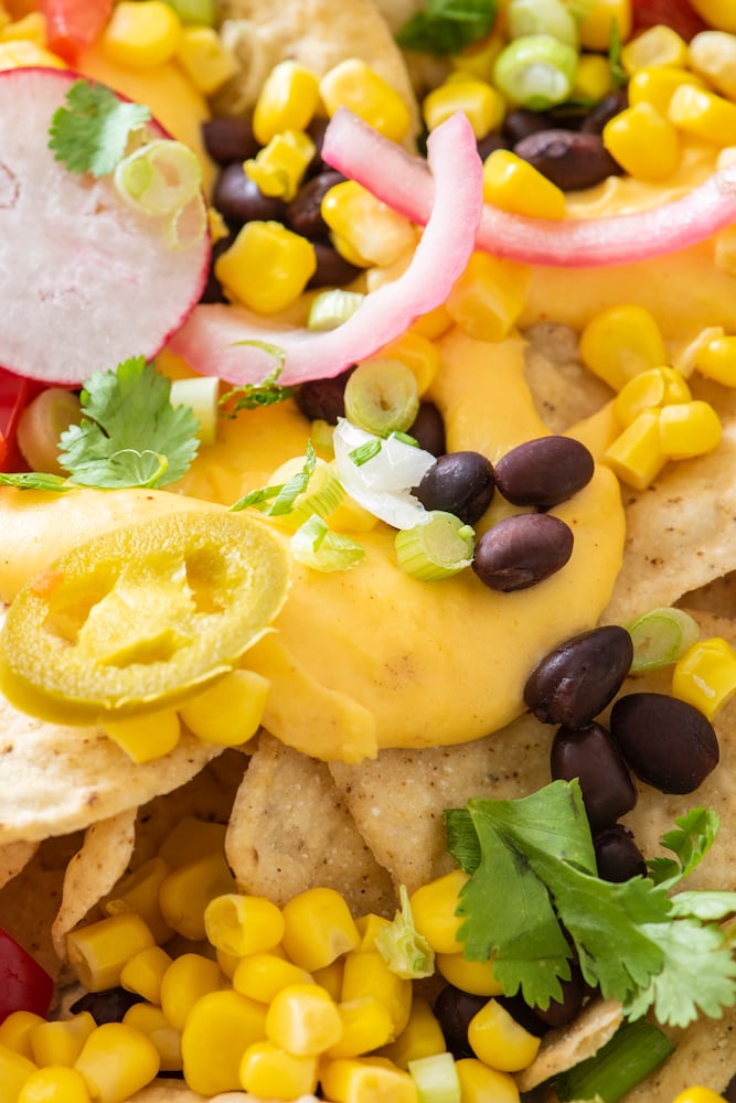 Vegetarian Sheet Pan Nachos from Weelicious.com