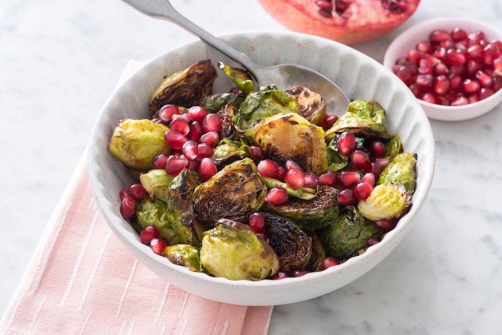 Cast iron Brussels sprouts