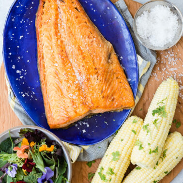 Simple broiled salmon recipe.