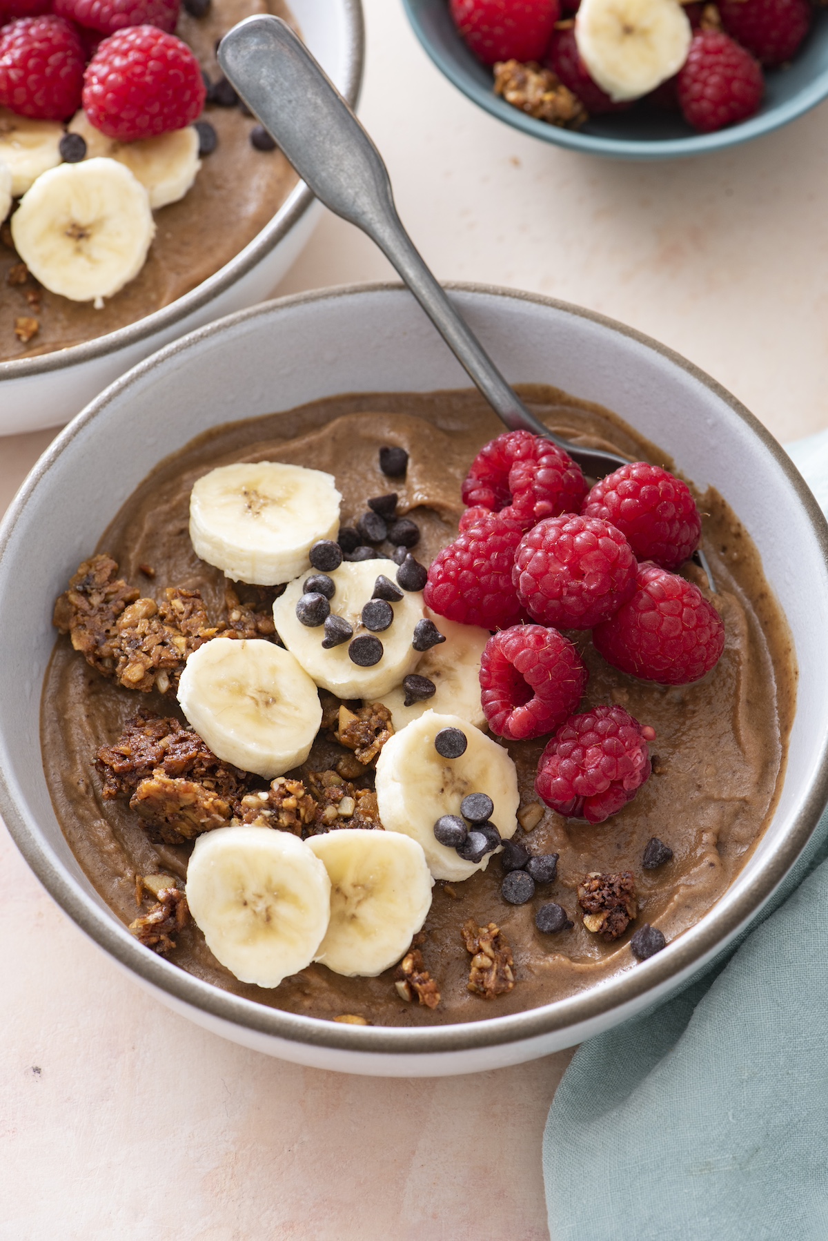 Double chocolate smoothie bowl.