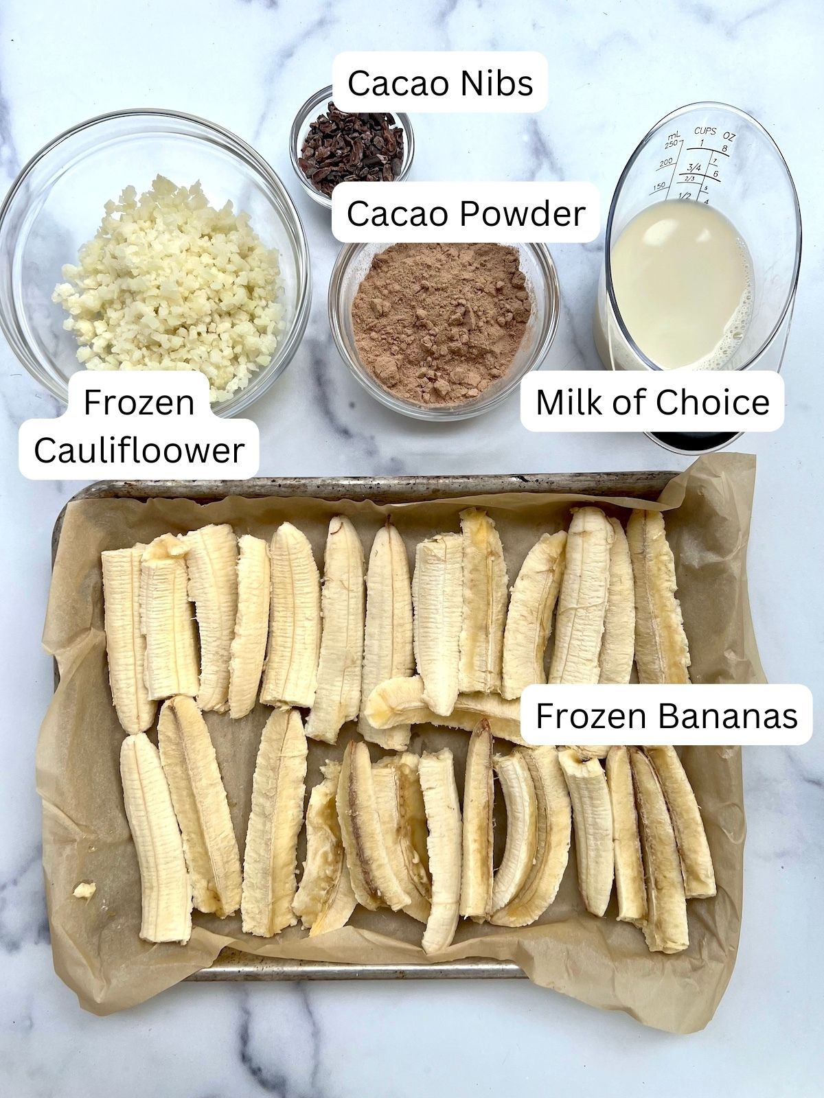 Chocolate Smoothie Bowl Ingredients