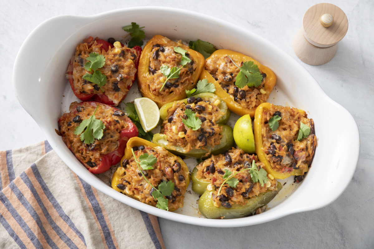 Vegetarian Stuffed Peppers from Weelicious.com