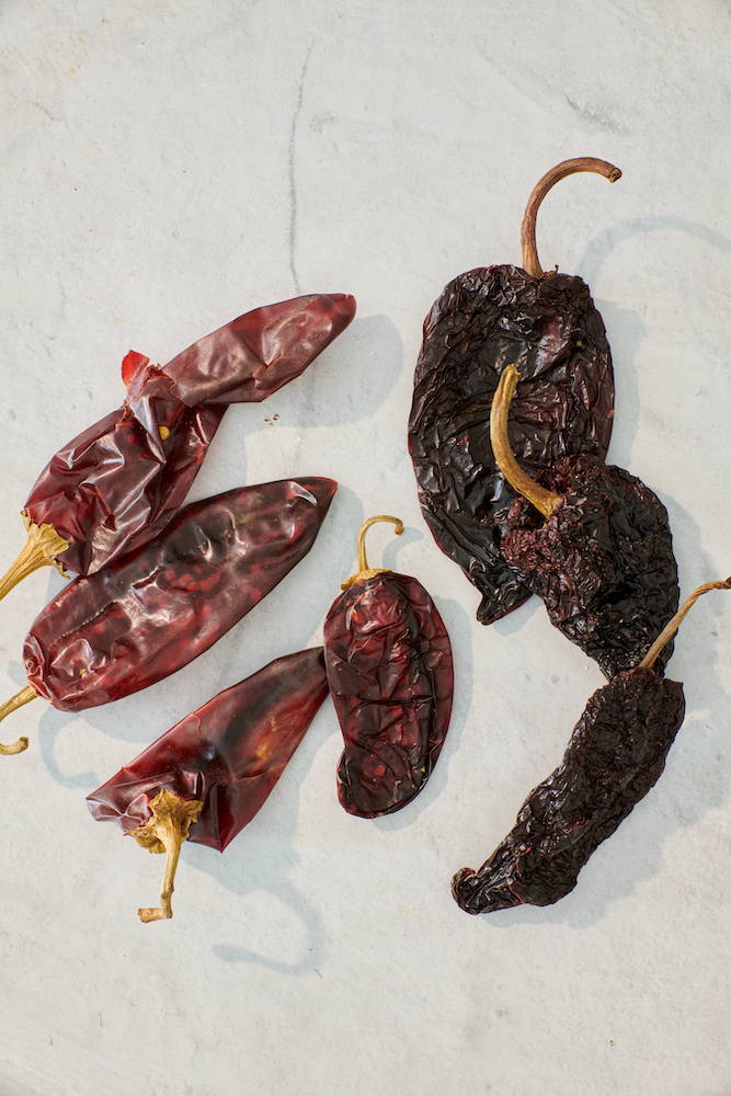 Dried Ancho and Guajillo Chiles