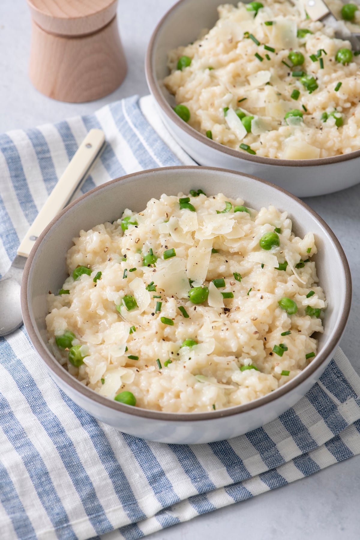 two bowls of risotto