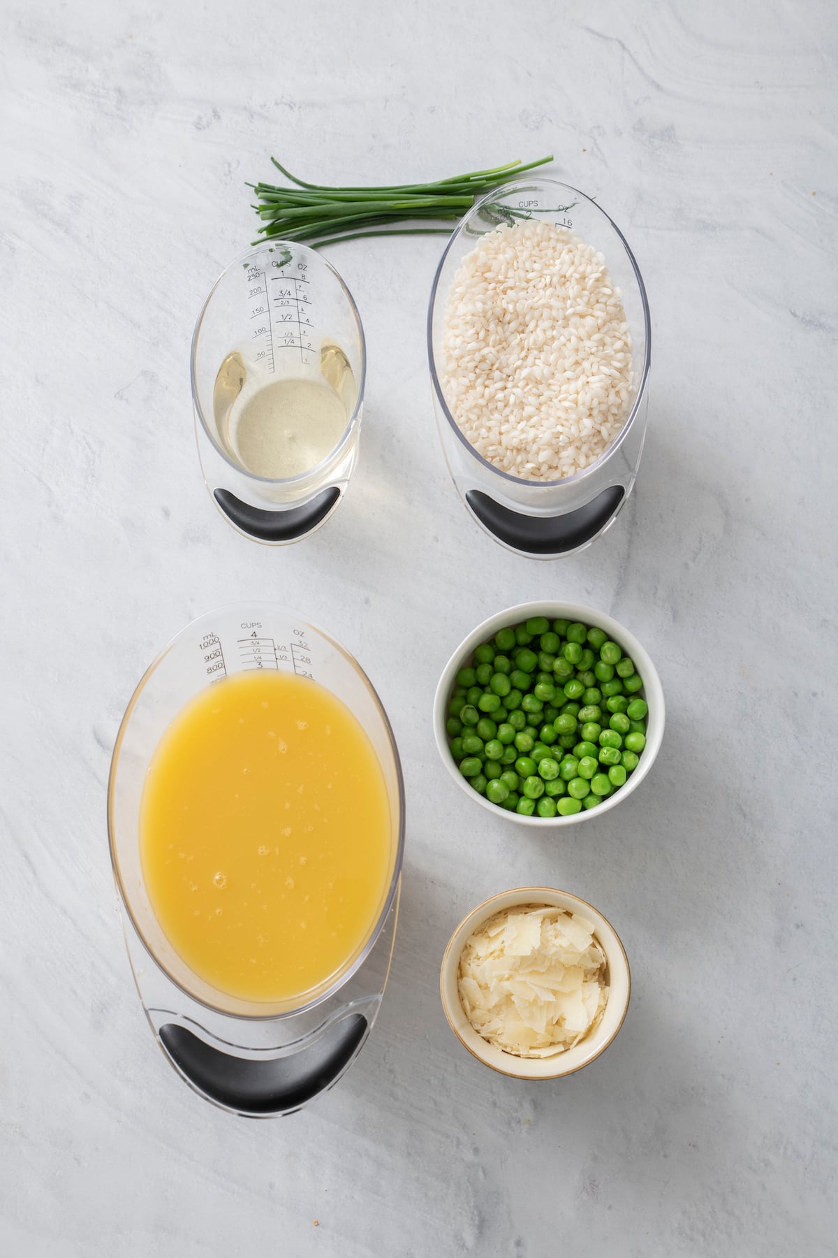 15 minute spring risotto ingredients