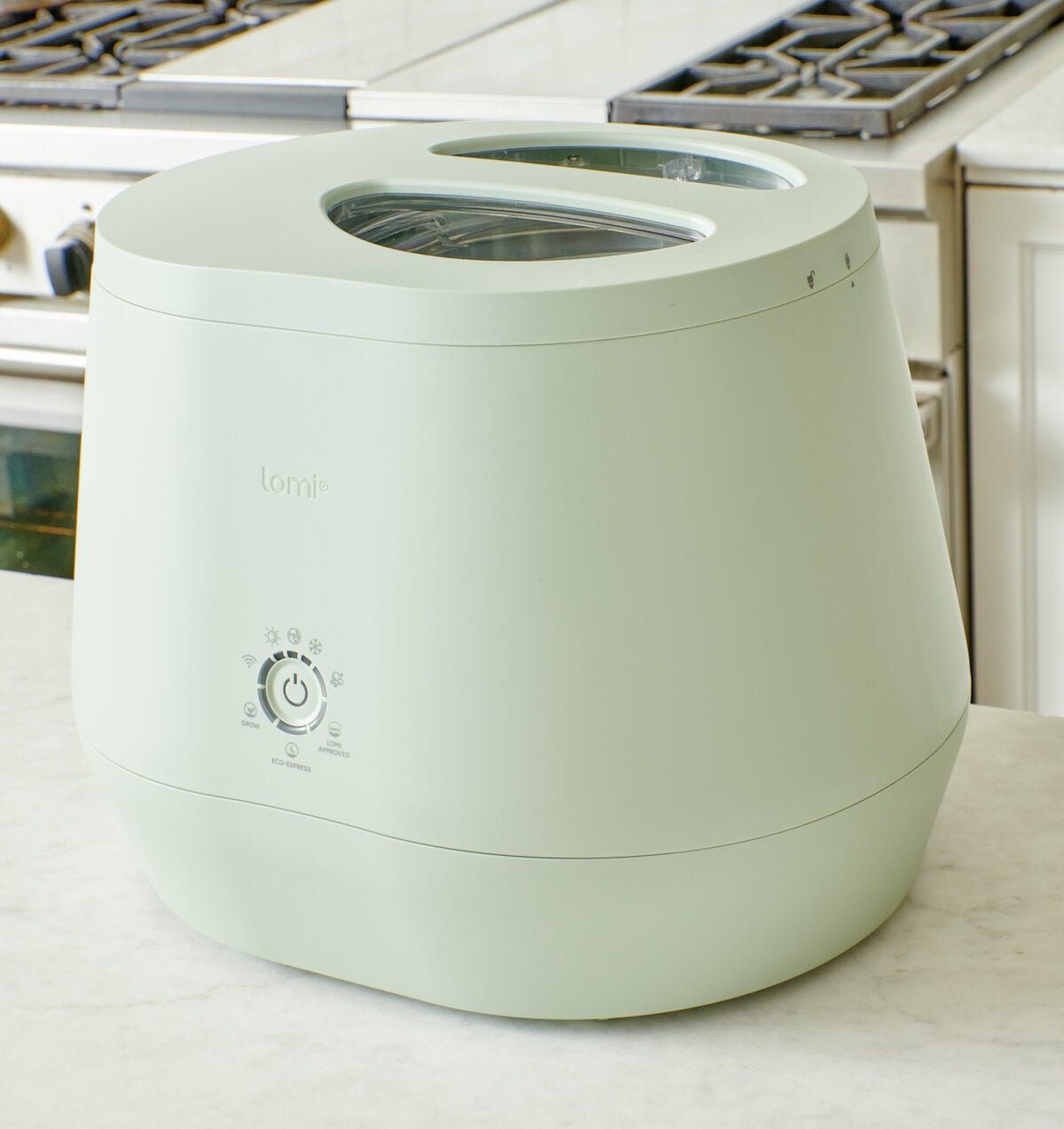 Close up of Lomi device.