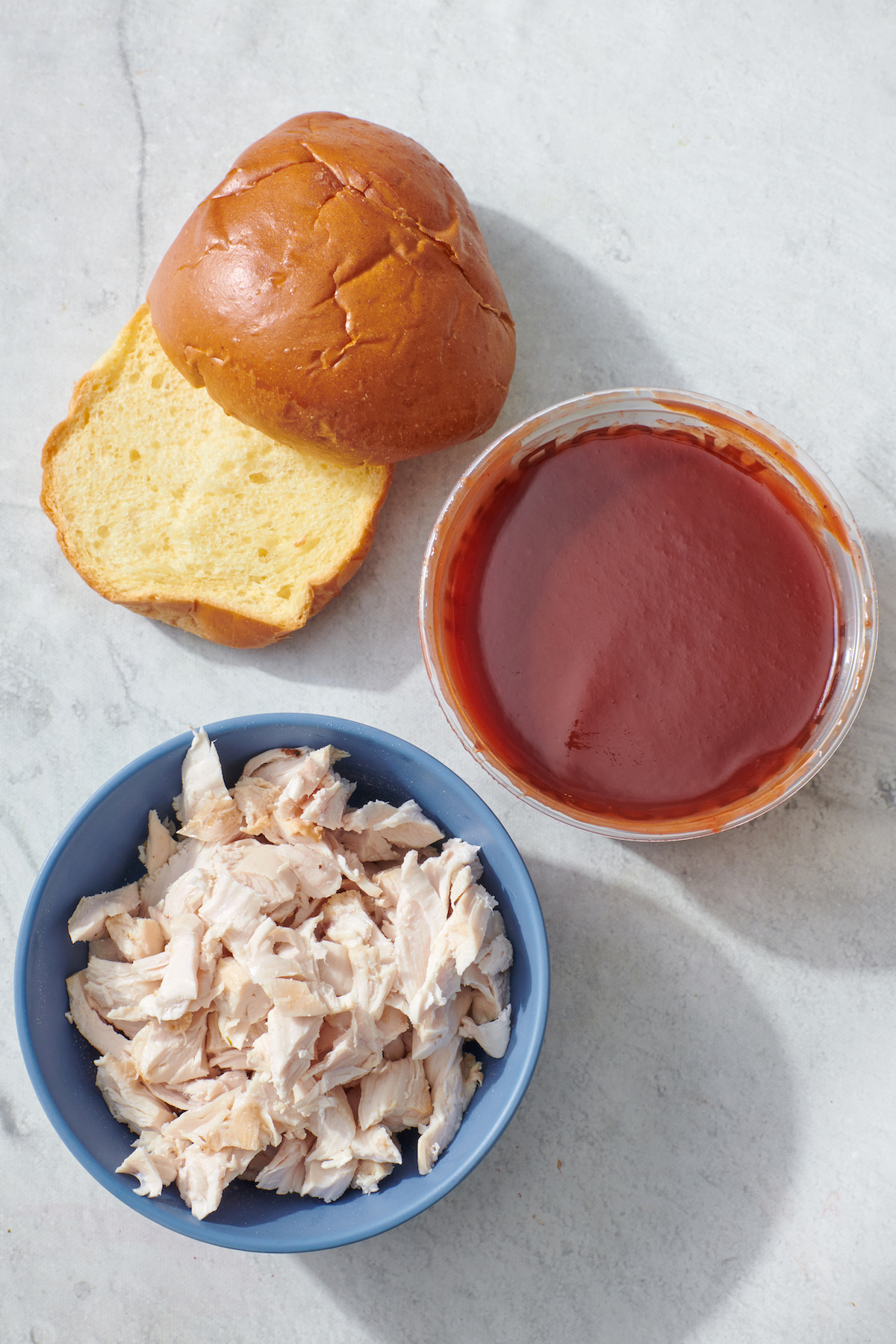 Ingredients for BBQ Chicken Sandwiches