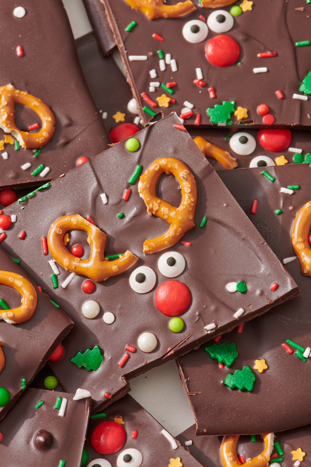 Chocolate reindeer bark.