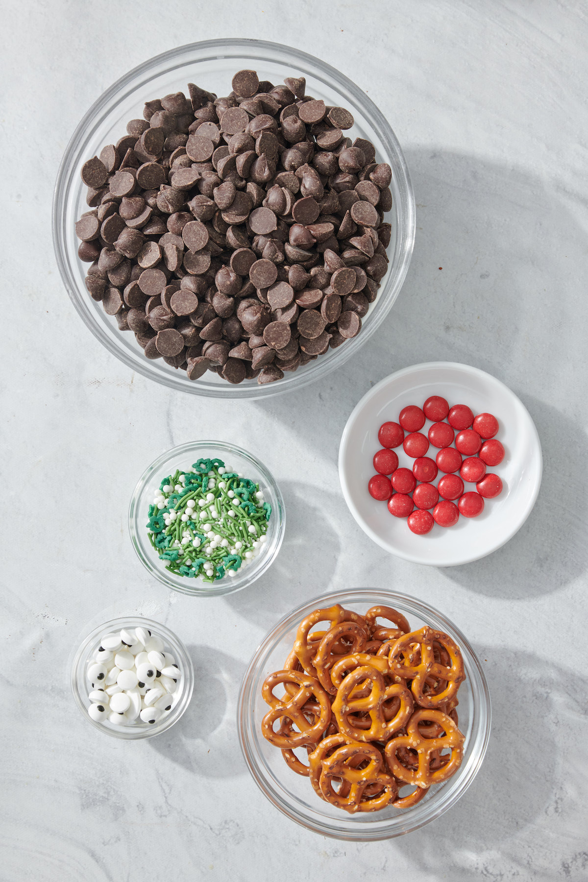 Ingredients for Chocolate Reindeer Bark
