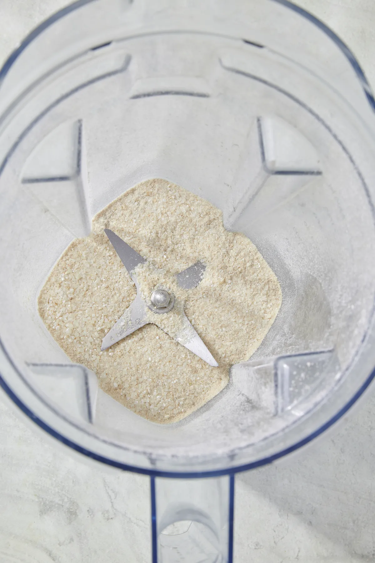 brown rice in a spice grinder