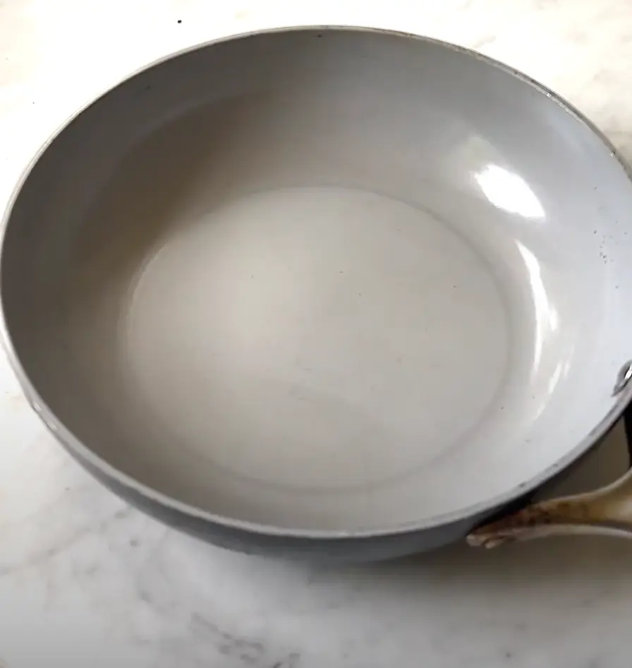 pan cleaned using homemade natural cleaning products