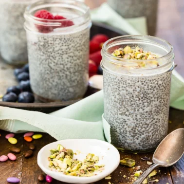 chia seed pudding.