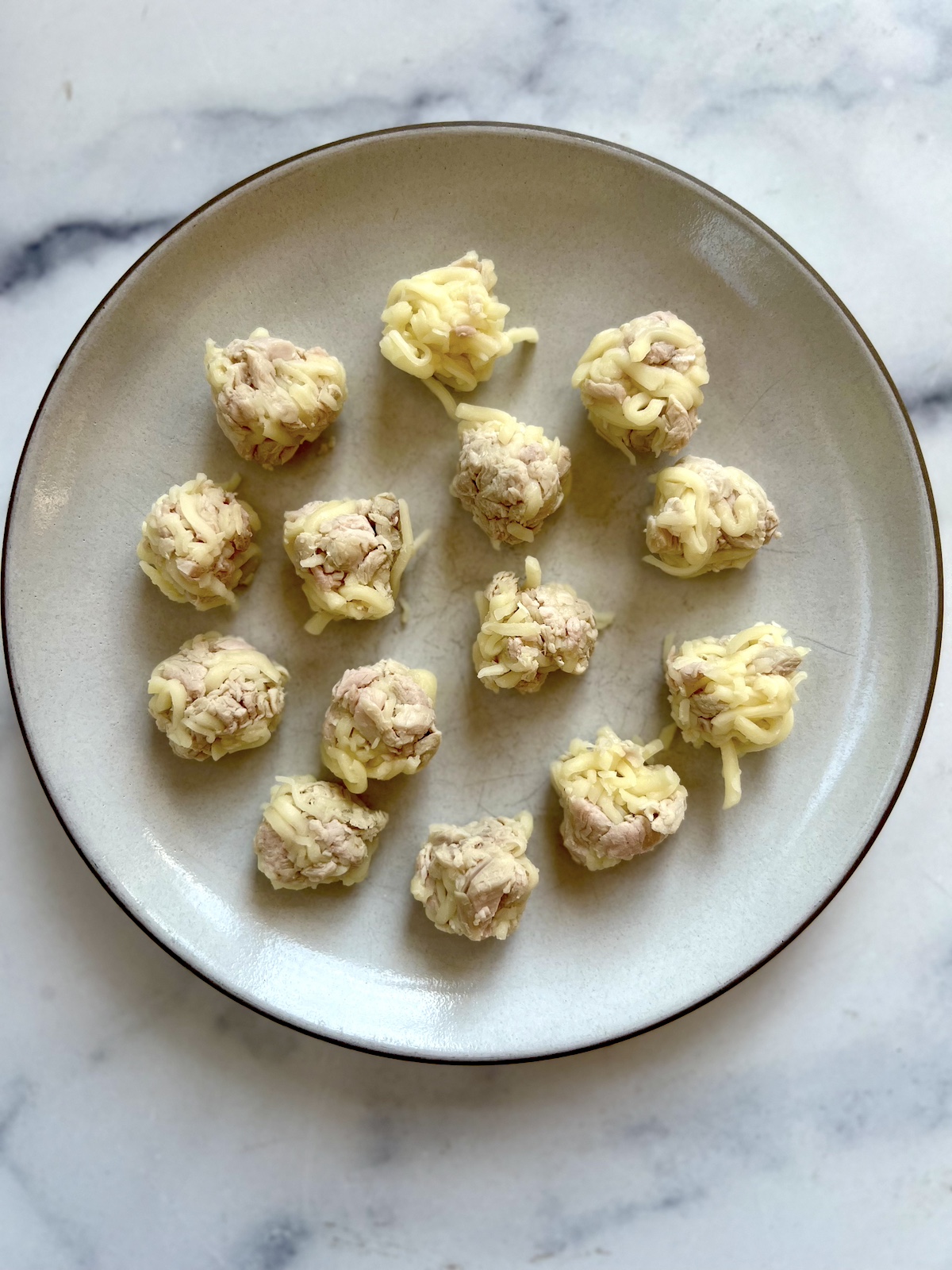 1-inch portions of turkey and cheese.