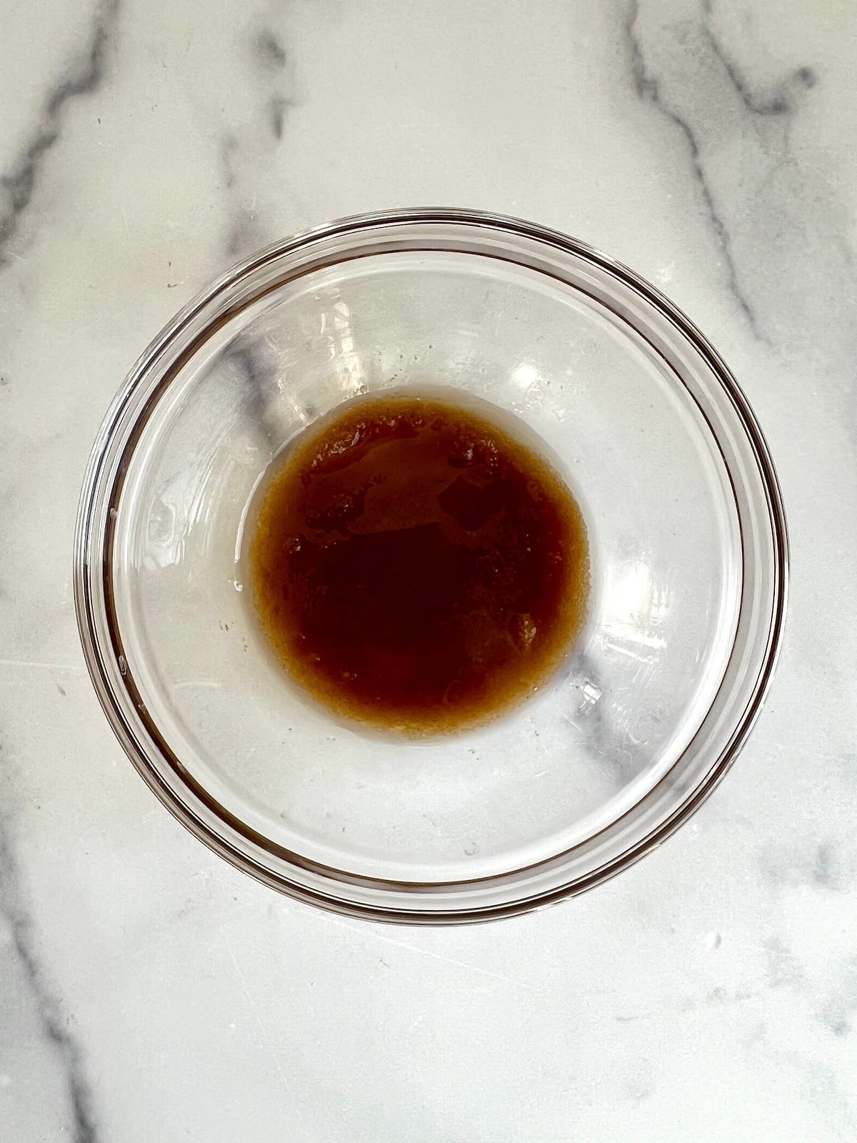 Brown sugar dissolved in melted butter.