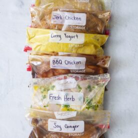 Six ways to mainate chicken.